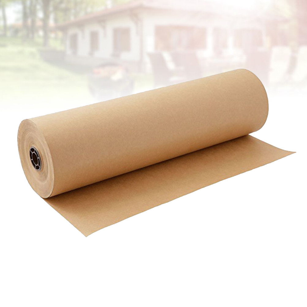 Flower Wrap Kraft - Rollo de Papel Kraft con Diseño