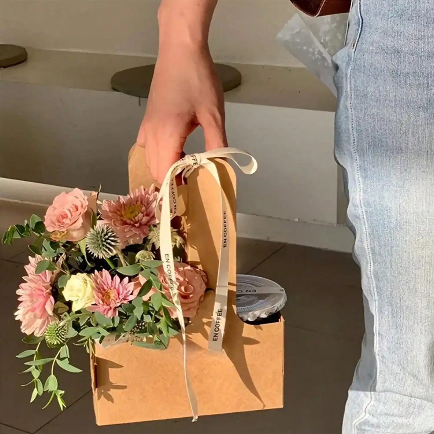 Bolsas de regalo de ramo de fl - Flower Wrap Kraft reseña y precio