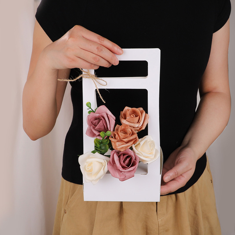 Caja de flores de mano de pape - Flower Wrap Kraft reseña y precio