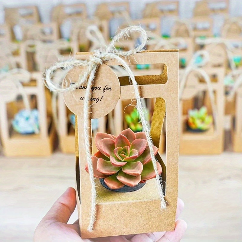 Juego de 10 Bolsas de Regalo p - Flower Wrap Kraft reseña y precio